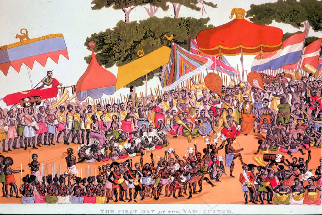 Asante - Ceremonia de Yam en 1817